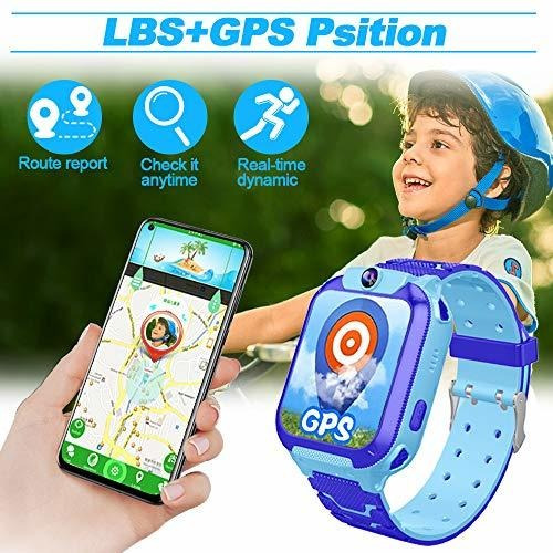 Reloj Inteligente Gps Para Niño Niña Pantalla Tactil Hd Do