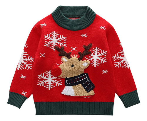 Jersey Infantil Jersey Tejido Navideño Para Niños Elk 2023