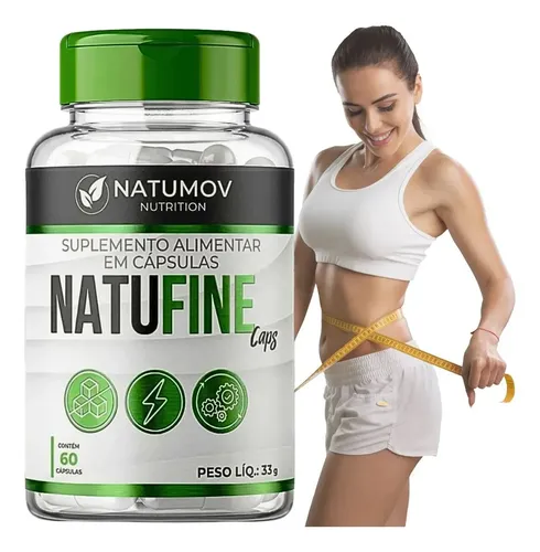 Inibidor Apetite Rápido Redutor Até 5kg Em 7 Dias Natufine Caps 60 Cápsulas