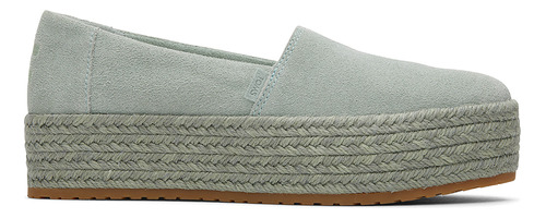 Alpargatas Toms Frosty Sage Suede Valcia Medium Green Mujer