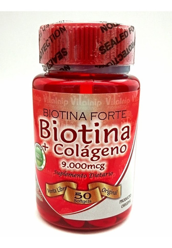 Biotina+colageno 9000mcg X50cap - Unidad a $500