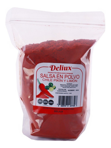 Sazonador Salsa En Polvo Sabor Chile Pikin Y Limón 1kg