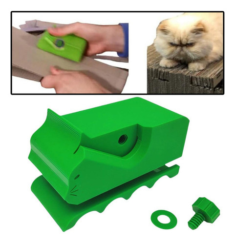 Máquina Cortadora De Cartón Con Impresión 3d Verde