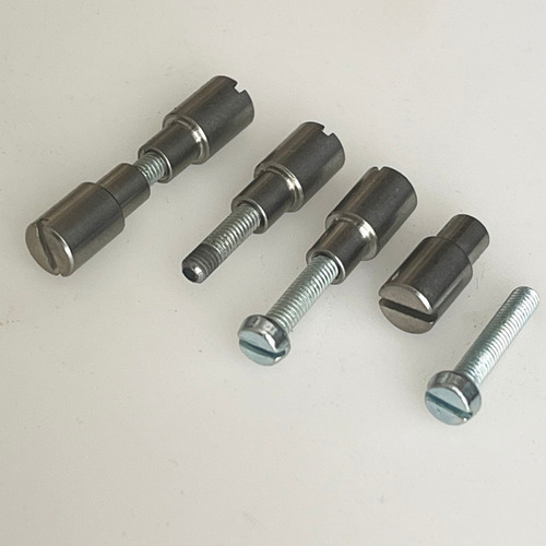 Imagen 3 de 5 de Tornillo Corby Tuerca Hembra Encabar Cuchillos Y Cuchilleria