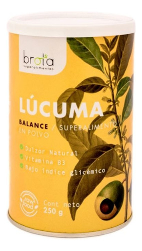 Lúcuma Orgánica En Polvo Gr Marca Brota Superalimento