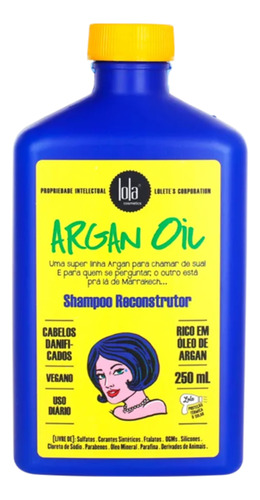 Lola Cosmetics Argan Oil Shampoo Reconstrutor 250ml