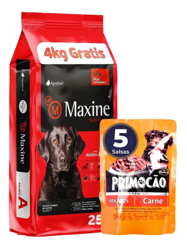 Ración Maxine Adulto 21 + 4 Kg + 5 Salsas Pedigree + Envío!