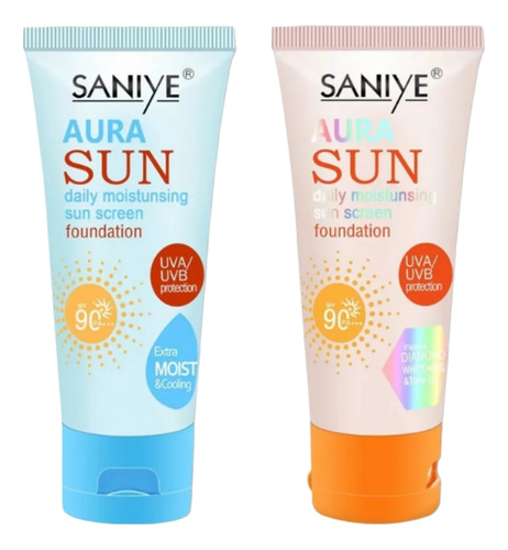 Bloqueador Protector Solar Facial De Color Spf +90 (2pzas )