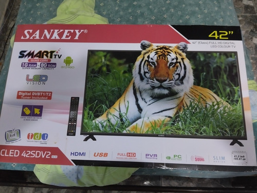 Imagen 1 de 3 de Televisor Sankey 42 Fhd Smart Tv Android