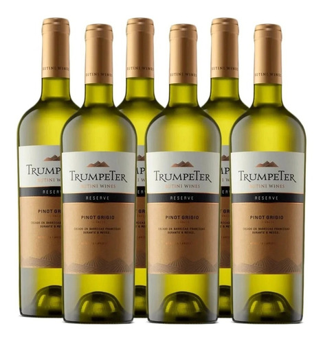 Vino Trumpeter Reserve Pinot Grigio Caja X6u