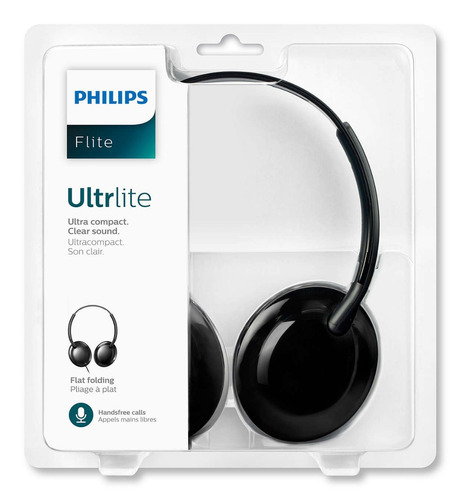 Audifonos Phillips Bluetooth Flite Ultrlite Nuevos Sellados Color Negro