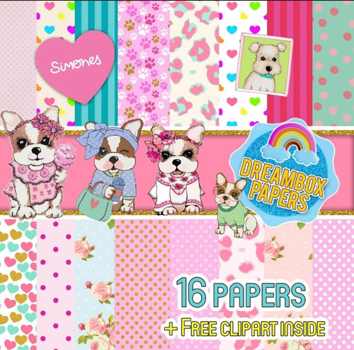 Papel Digital Fondos Wallpapers Clipart Perros Simones