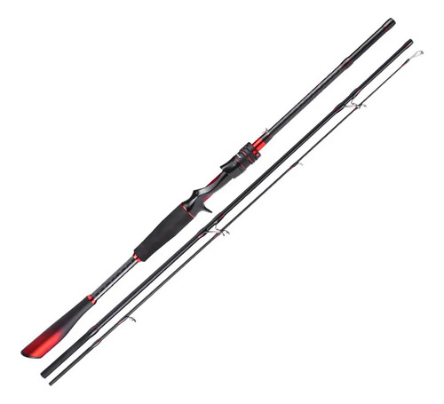 Imagen 4 de 10 de Caña Caster Black Widow 2.10m Bait 3 Tramos 10-20 Lb 8-25g