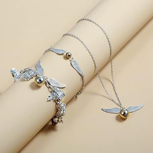Conjunto De Pulseira, Anel, Colar Harry Potter