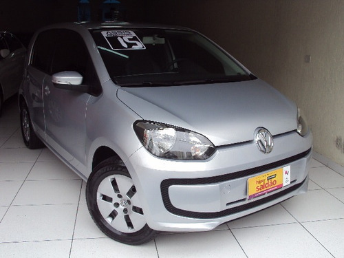 Volkswagen Up Move 1.0 12v Flex Ano 2015 Prata Completo