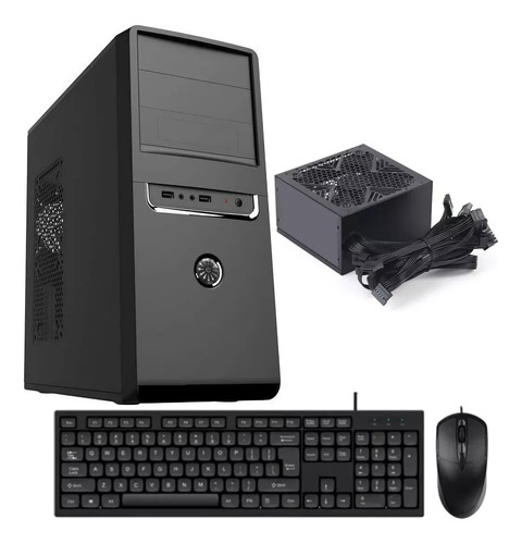 Gabinete Kit Performance Teclado Mouse Fuente 500w  Pcreg 