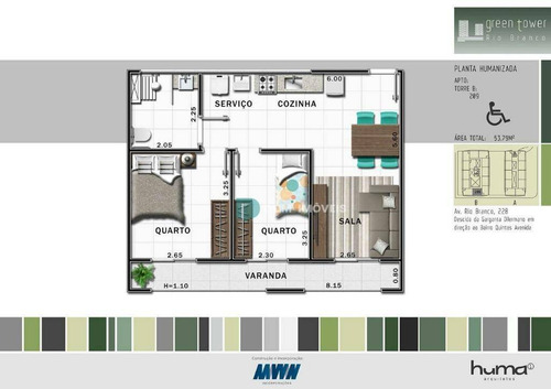 Imagem 17 de 30 de Apartamento 2 Quartos, 1 Vaga De Garagem - Quintas Das Avenidas - Juiz De Fora - Ap0423