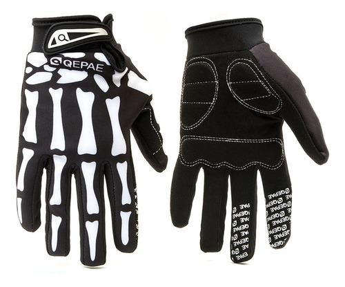 Guantes De Dedo Entero De Calavera For Montar En Moto