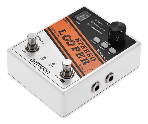 Ammoon Stereo Looper Bucle Registro Pedal De Efecto Guitarra