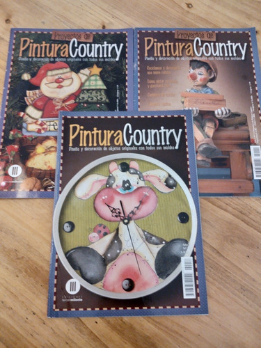 Lote De 3 Revistas De Pintura Country, Usadas, Muy Buenas.