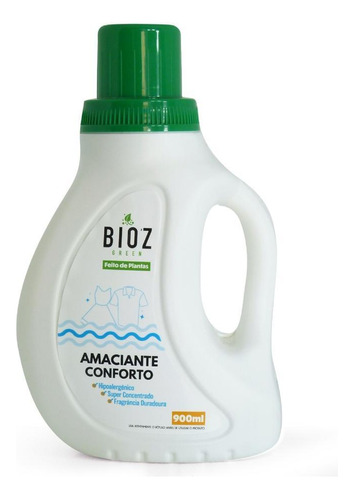 Kit 3 Amaciante Conforto Biodegradável Bioz Green 900ml