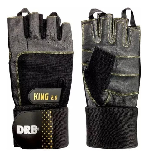 Guante Fitness Drb King 2.0 Con Muñequera Gym Pesas Oferta!