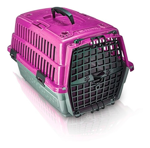 Caixa De Transporte Pet Love Travel Nº1 Rosa Pet Injet