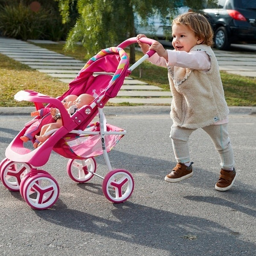 Imagen 3 de 3 de Set De Cochecito De Muñecas Kiddy Practicuna Silla Dia Niño