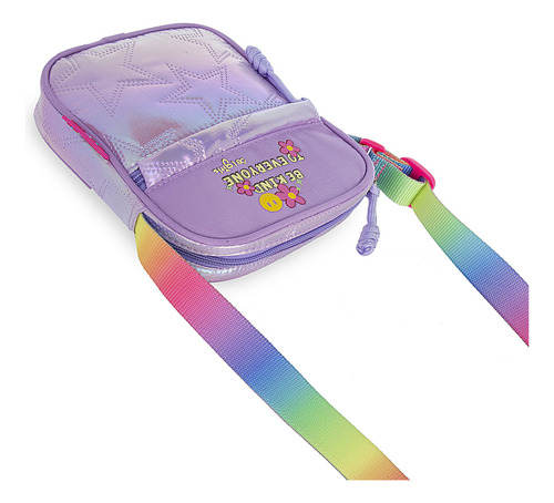 Bolsa Niñas Crossbody Cloe Janat Mediano Color Lila
