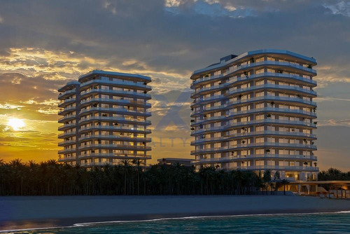 Se Vende Departamento En Preventa (06/2026) En Piso 8 De Condominio En La  1ª Fila Al Mar En Punta Sam Ubicada Entre El Norte De Cancún Y Costa Mujeres.