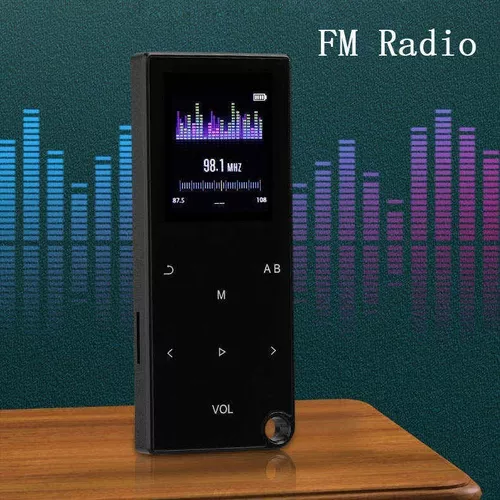 Reproductor Mp4 Mp3 8gb Bluetooh, Alarma, Fm Radio De Metal