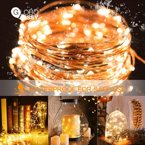 Imagen 6 de 6 de Luces Lineal Ambar /blanco De 300 Led Para Decoraciones