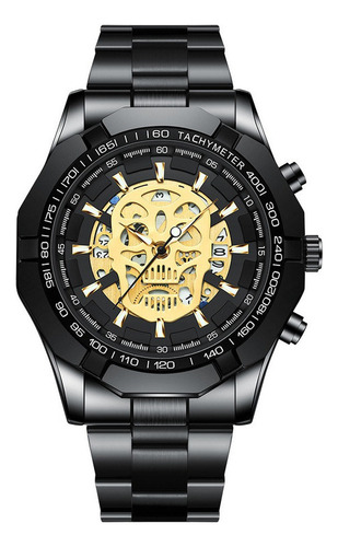 Reloj Luminoso Con Calavera Para Hombre .