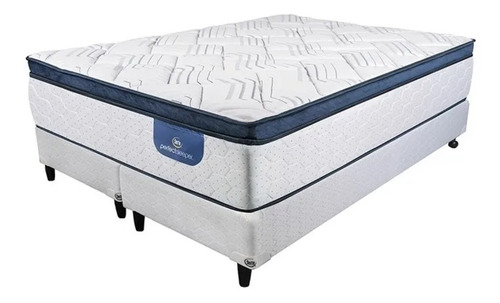 Imagen 1 de 4 de Sommier King Size Serta Luisiana 180x200 Resortes Pocket