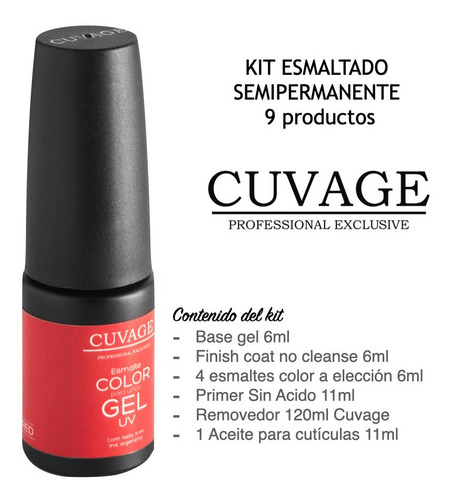 Imagen 2 de 4 de Kit Esmalte Semipermanete Completo Combo 9 Produtos