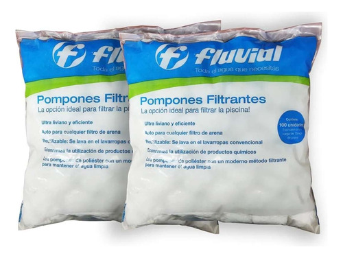 Pompones Carga Filtrante Fluvial Para Filtro Vulcano Vc20 X 