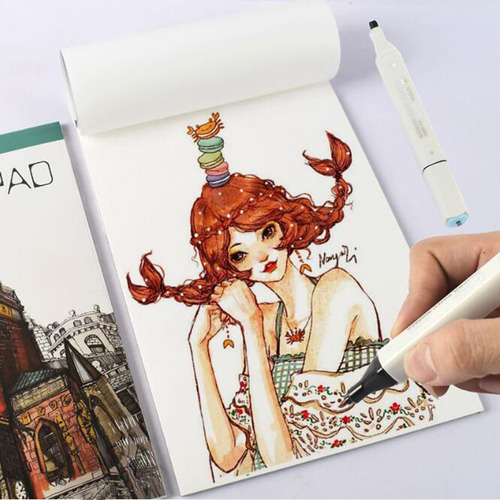 A Cuaderno De Bocetos En Y Marker Special Paper A3 Pintado