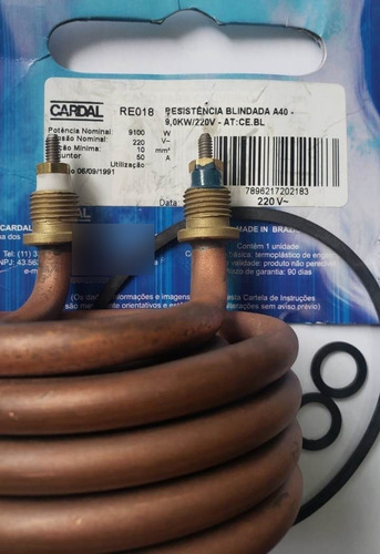 Resistencia Cardal Central Eletronico Re018 9100w 220v+ Bara