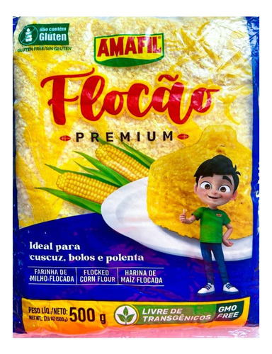 Flocao Farinha De Milho Amafil (harina De Maiz Floculado)