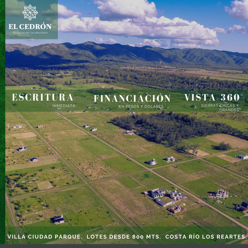 El Cedrón, Lotes Villa Ciudad Parque, Calamuchita