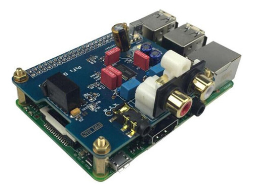 Placa de áudio analógica Hifi Dac Placa de som de expansão I2s compatível com Raspberry 4b/3b