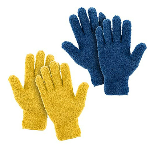 Guantes De Microfibra Para Limpiar Polvo, 2 Pares