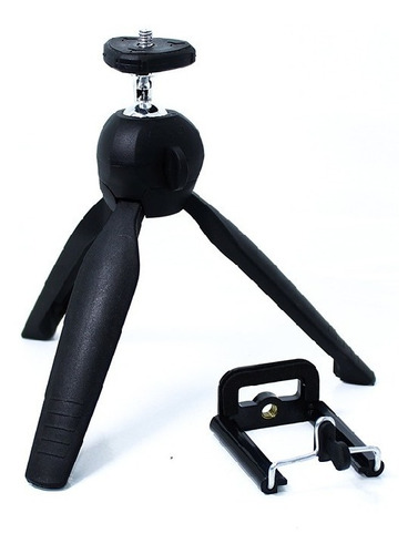Mini Trípode Firme Soporte + Adaptador Celular Cámara