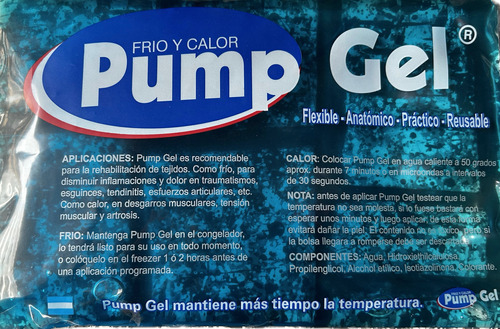  Pump Gel: Frío Y Calor Anatómico - Flexible Y Confort 