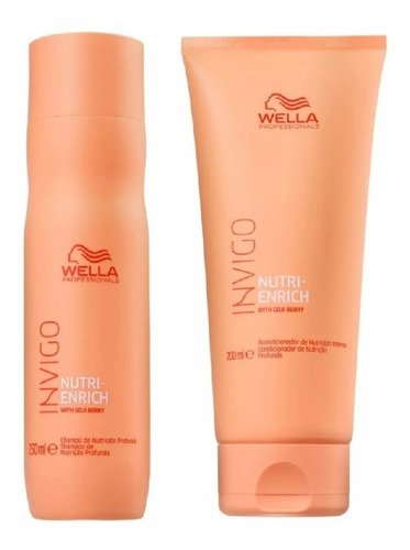 Kit Wella Nutri Enrich Shampoo 250ml E Condicionador 200ml