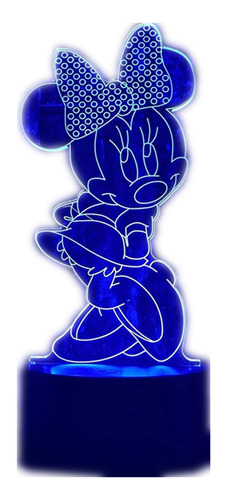 Lindo Personaje De Anime De Mickey Minnie Mouse 3d Led