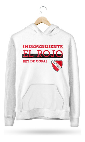 Buzo Canguro Club Atletico Independiente Rey De Copas Blanco