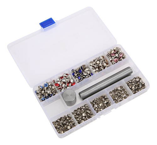 250 Remaches De Diamantes De Imitación, 5 Colores, Bolsas De