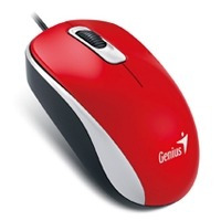 Mouse Alambrico Pc Usb Optico Genius Dx110 Usb Rojo \r