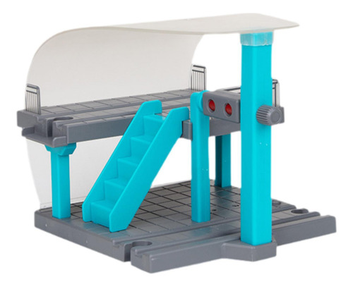 Accesorio De Vía De Tren Montessori, De Tren Azul